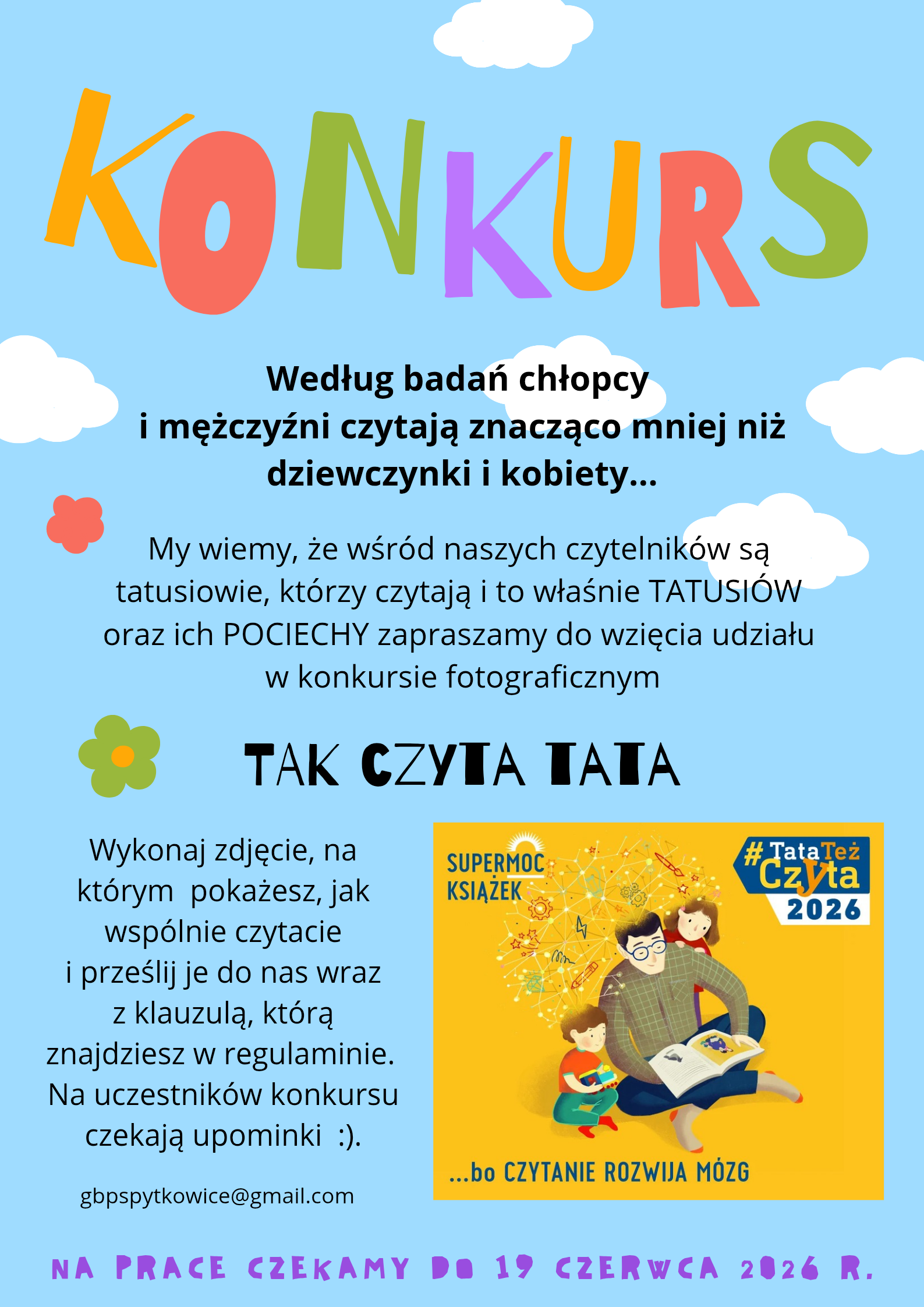 Plakat tak czyta tata